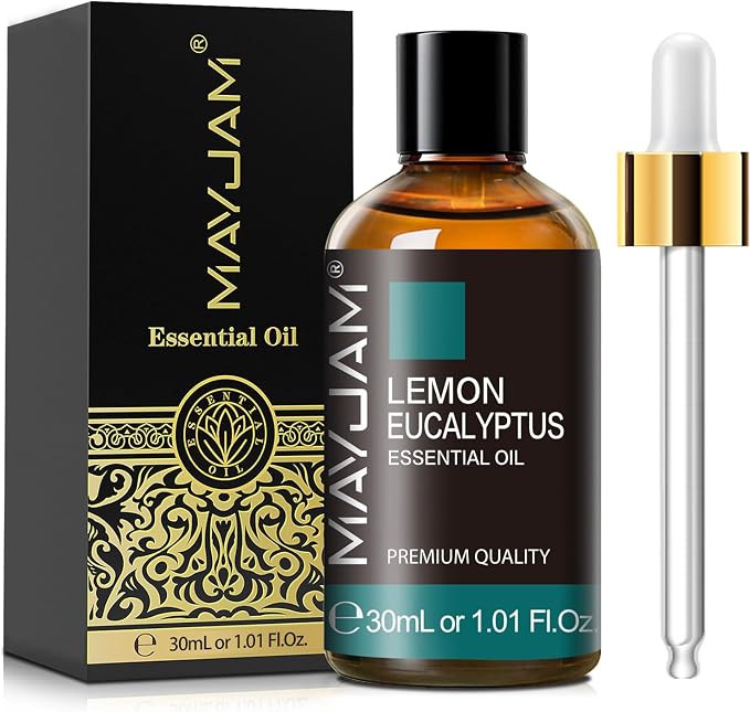 MAYJAM Lemon Eucalyptus Essential Oil 30ML - 1.01FL.OZ Pure Lemon Eucalyptus Oil for Soap Candle Making - Essential Oils for Diffusers for Home