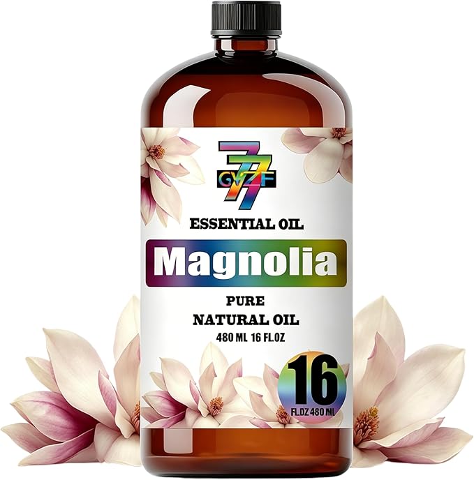 Magnolia Essential Oil, Magnolia Oils, for Diffuser, Humidifier, DIY Candles, Soap, Living Room, Yoga, Massage, Gift, Essential Oil, GV77ZF Magnolia Fragrance Oil - 16 fl oz (480 ml)
