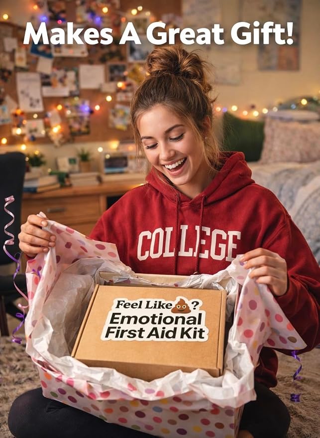 Emotional First Aid Kit for Anxiety, Stress Relief, and Panic Support, Therapist Created Calming Kit for Teens and Adults