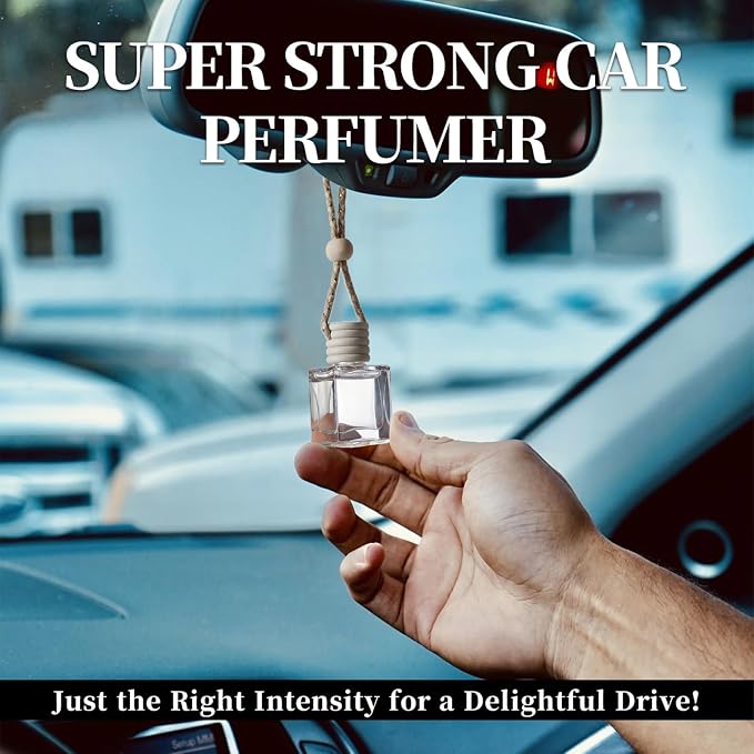 2-Pack Car Fresheners Long Lasting & Car Deodorizer - White Oud Hanging Car Air Freshener for Men and Women, Car Necessities & Scent Diffuser by VUTOLLOSA
