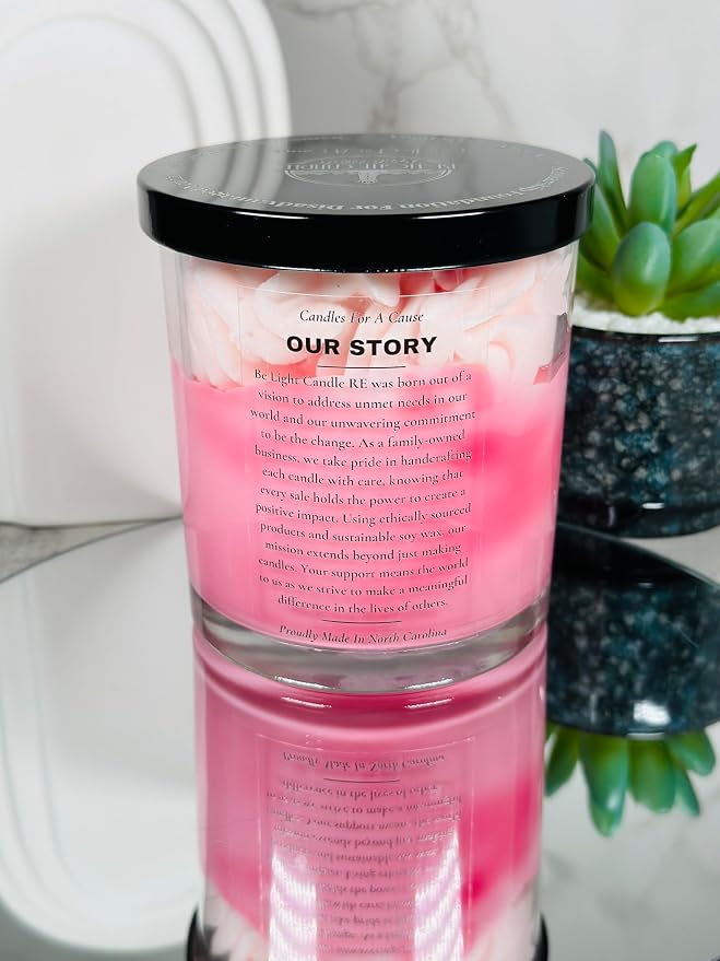 | Purpose-Driven Soy Candle | Strawberry Scented 12oz | Cool Gifts | Gifts for Women Who Have Everything