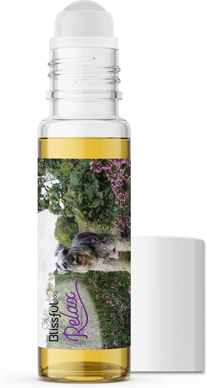 The Blissful Dog Schnauzer Relax Roll-ON Aromatherapy for Dogs - Anxiety Relief for Dogs