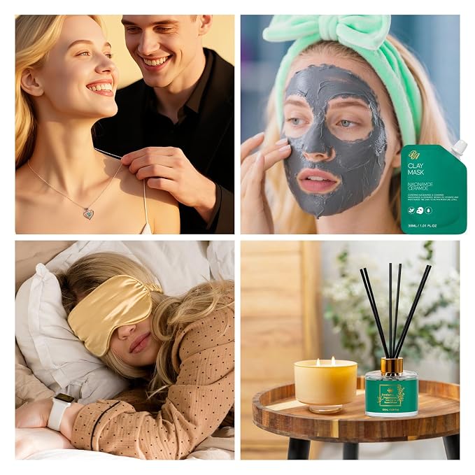35 Pcs Mother's Day Gift, Eucalyptus Bath & Body Gift Basket for Women, Self-Care Relaxation Basket Set, Face Skin Care Kit, Home Spa Gift, Face Oil, Birthday, Christmas, Anniversary