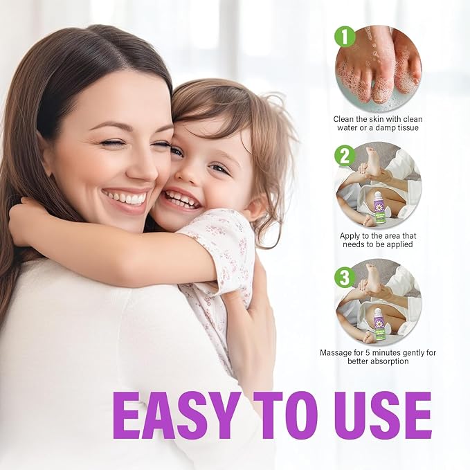 Magnesium Lotion for Kids, Gentle Roll on Magnesium Lotion for Sleep, Moisturizing Skin & Improve Children Bedtime, 60ml
