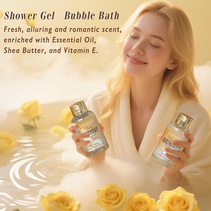 24Pcs Happy Birthday Gifts for Women Mom - Birthday Presents Spa Gift Set