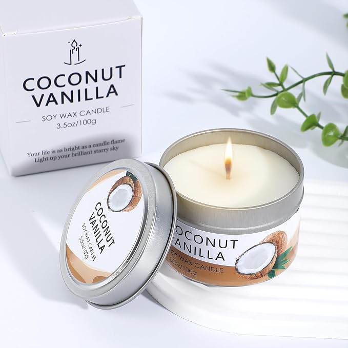 Coconut Spa Gifts for Women Birthday Self Care Kit Mothers Gifts Basket Thank You Relaxing Bath Sets for Moms Friends Co-worker Daughter Girlfriend Grandma Sister Teacher Daughter-in-Law