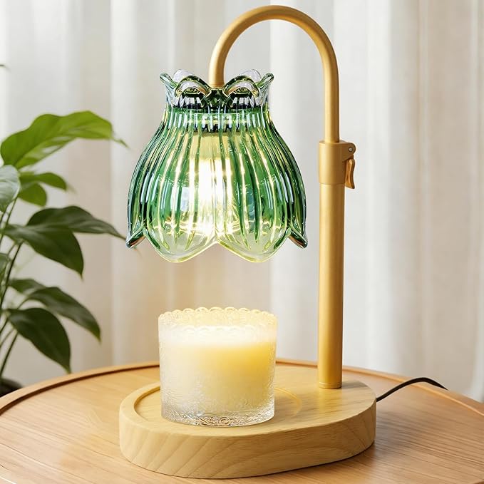 Candle Warmer Lamp with Timer & Dimmer, Adjustable Height Electric Wax Melt Warmer for Scented Jar Candles, Home Fragrance Decor, Birthday Gift Women Mom