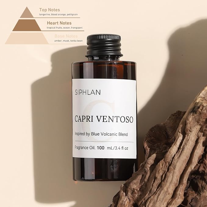 Capri VENTOSO Hotel Collection Diffuser Oil – 100mL Luxury Aromatherapy Essential Oil for Diffusers & Waterless Diffusers – Premium Fragrance for Home & Office