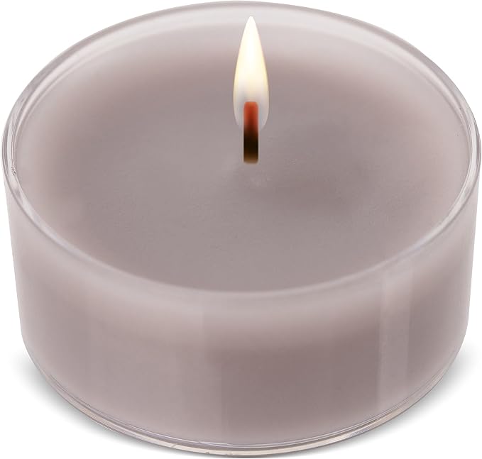 HYOOLA Scented Tealight Candles - Clear Cup - Harmony Tealight Candles Scented - 6 Hour Burn Time - 15 Pack - European Made