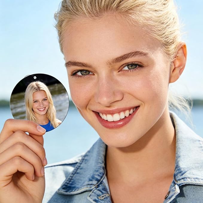 Custom Air Fresheners with Picture for Car | Personalized Photo Gifts; Double-Sided Print; Hanging Ornament; Scent Choice Available; Round Shape