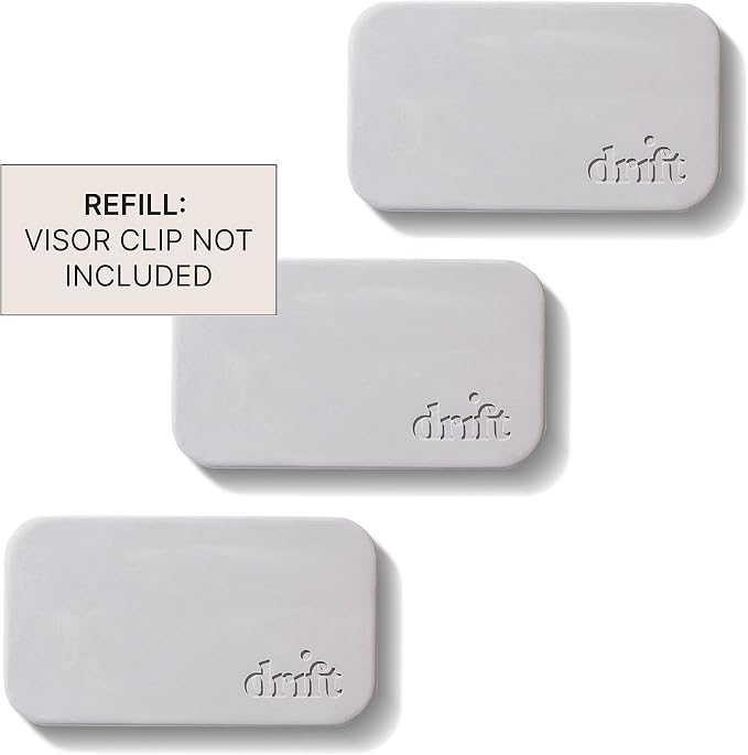 Drift Car Air Freshener - The Original Stone Air Freshener - Car Odor Eliminator - Long Lasting Scent - Metal Clip - Essential Oils - Clean Ingredients - Variety 3 Pack Refill - NO CLIP INCLUDED