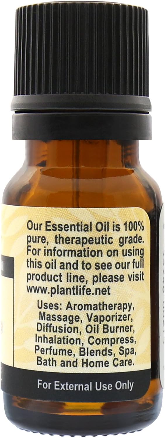 Plantlife Nutmeg Aromatherapy Essential Oil - Straight from The Plant 100% Pure Therapeutic Grade - No Additives or Fillers - 10 ml