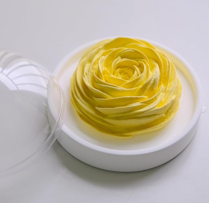 Essential Oil Passive Flower Diffuser -Non-Electric Peony Flower Porcelain Aromatherapy Diffusers for Small Mini Room, Desk Decorative, Bathroom (Yellow, Rose)