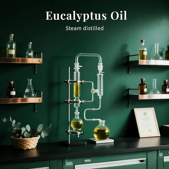 SU JUABA Eucalyptus Essential Oil 4 Fl Oz, for Hair Care, Diffuser, Skin Care, Shower, Aromatherapy - 118ML