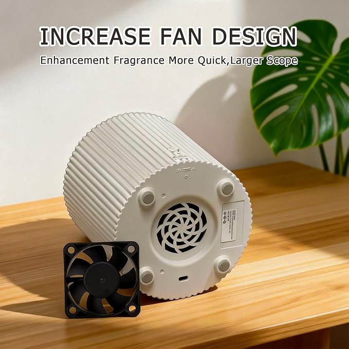 Non-Rechargeable 2 in 1 LED Candle Waterless Diffuser and 3D Wick and Realistic Flame Candle,Flameless Candle Diffuser,Waterless Essential Oil Diffuser with 12PCS Cotton Pads(Connect USB Line Use)