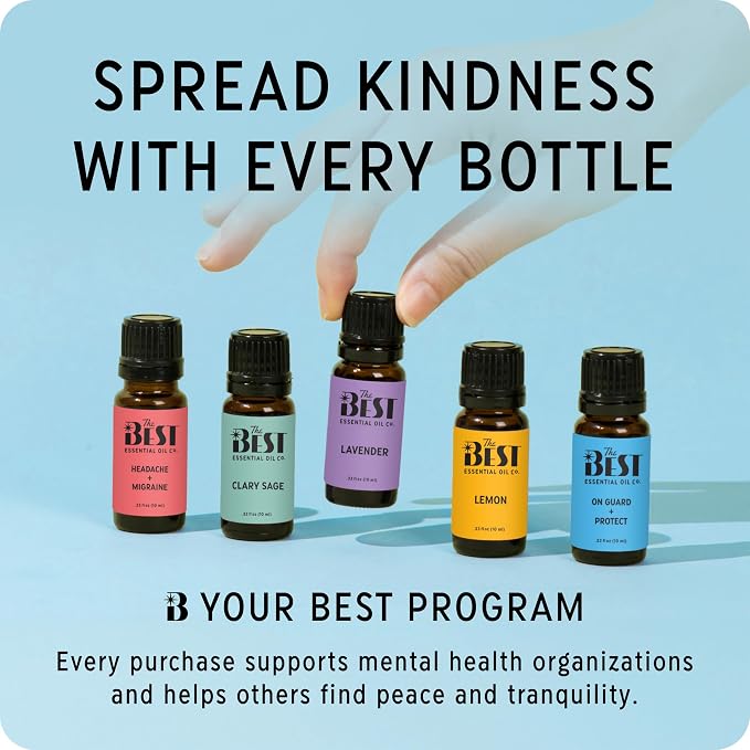 The Best Joy + Uplift Essential Oil Blend- Premium Grade- 100% Pure & Natural for Aromatherapy, Diffuser, Spa, Massage, Air Freshener- 10 ml (.33 fl oz)