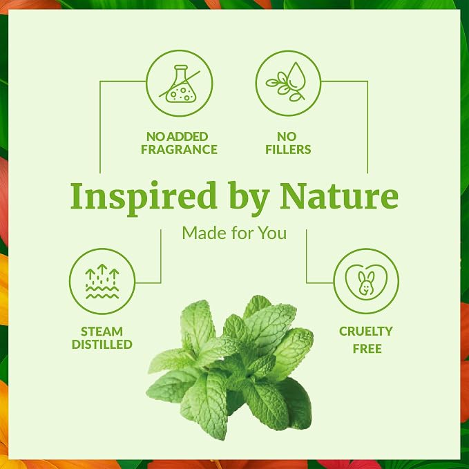 SVA Peppermint Piperita Essential Oil – 4 Fl Oz – 100% Natural Piperita Oil - for Diffuser, Hair Care, Face, Skin Care, Aromatherapy, Scalp and Body Massage, Soap and Candle Making - with Dropper
