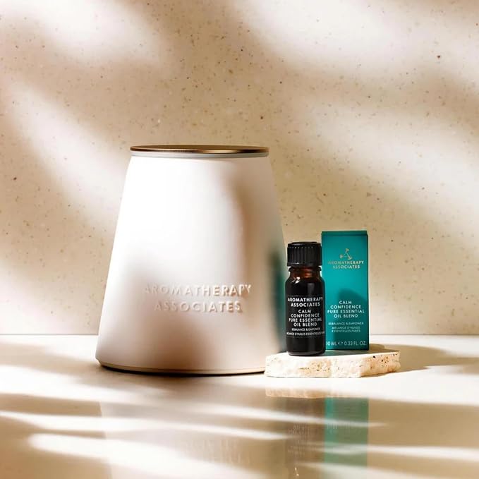 Aromatherapy Associates Calm Confidence Pure Essential Oil, 10ml, Aromatherapy Essential Oil Blend with Blue Tansy, Sandalwood & Jasmine for Diffuser, Bath & Massage