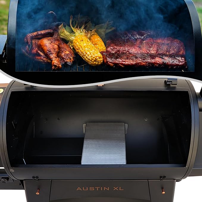Heat Baffle for Pit Boss 820 850 1000 1020 700 Series Flame Tamer Pitboss Diffuser Deflector and more Wood Pellet Smoker Grill Replacement Parts Accessory under Flame Broiler Drip Tray