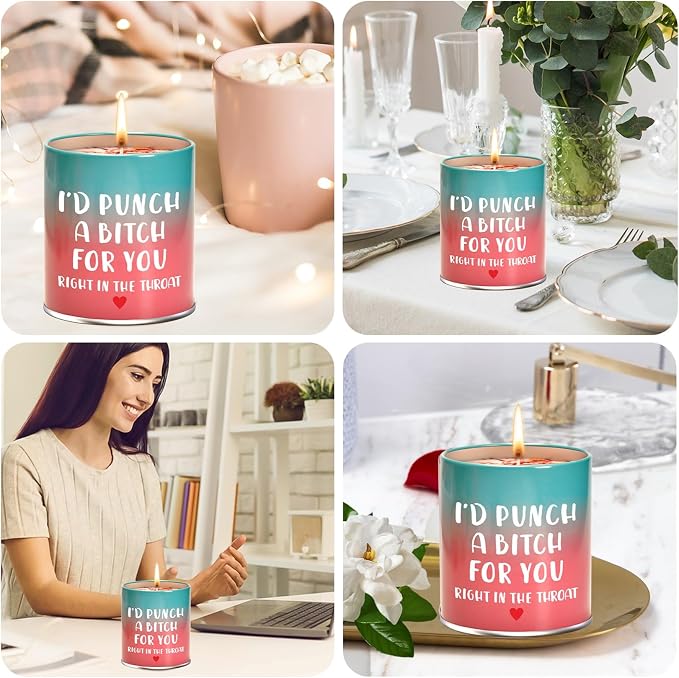 Hocis Scented Candle Gifts for Mom, Women, Sisters, Girlfriend, Christmas, Birthday, Valentine's Day, Funny Gifts, Modern Floral Gardenia Scent