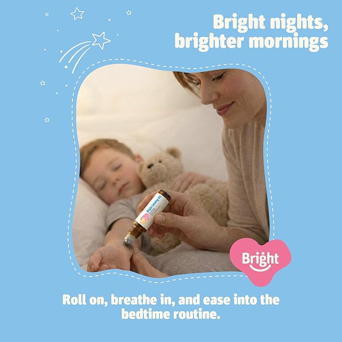 Bright Calming Oil by Bright Autism - Essential Kids Oil for Stress Relief - Natural Sleep Aid, Gentle Organic Blend Roll-On 10ml - Great Addition to Your Kids Sleep Routine.