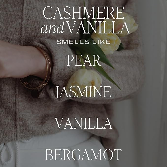 Sweet Water Decor Cashmere and Vanilla Reed Diffuser Set for Home - Milky Coconut, Soft Cashmere, Bourbon Vanilla, Sandalwood Scented Reed Diffusers - Lasts 4+ Months, Made in The USA