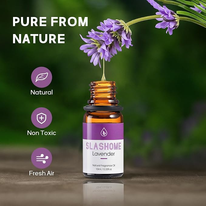 12 Pack Essential Oils for Diffusers for Home - Water Soluble Diffuser Oils Set for Humidifiers & Spa, Scented Oil with Wooden Gift Box for Women - Lavender, Peppermint, Sweet Orange, Tea Tree & More