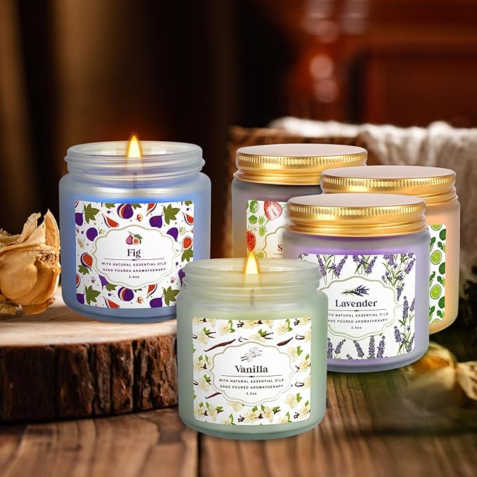 YOROXRG 12 Pack Scented Candles with Added Natural Essential Oils, 3.05oz, Suitable for Various Festivals, Parties, Yoga, and Home Scene