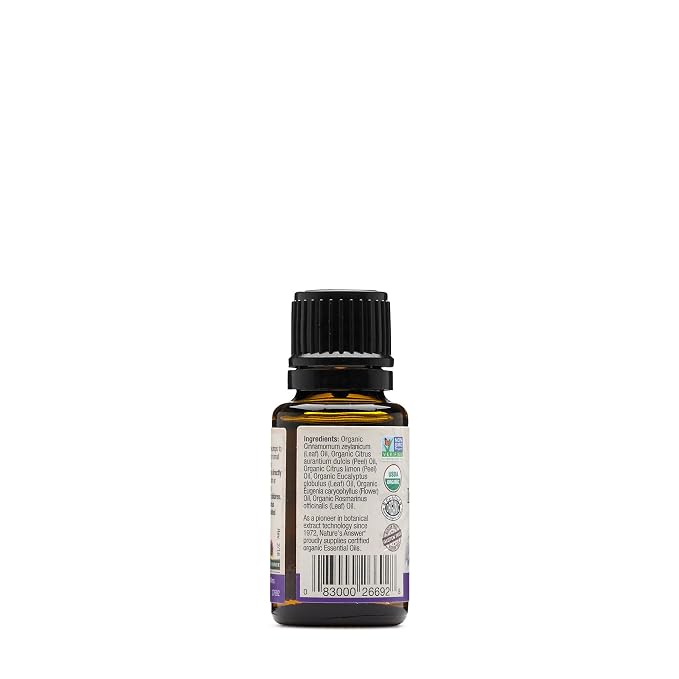 Nature's Answer 100% Pure Organic Essential Oil Blend, 0.5-Ounce, Immune Defense