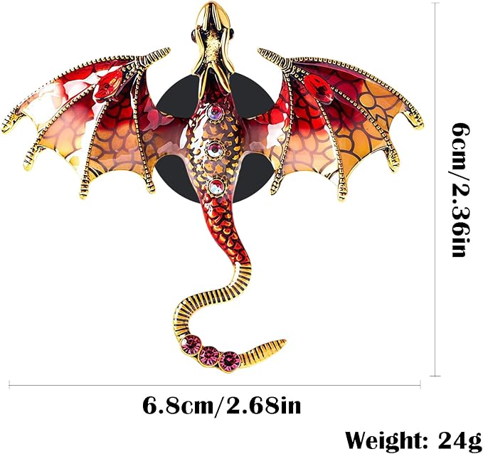 2 Pcs Bling Dragon Car Air Freshener Vent Clips, Crystal Rhinestone and Enamel Dragon Air Vent Clips Car Diffuser Cute Car Interior Decoration Accessories for Women Gift (Blue Red)