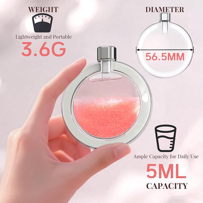 Magnetic Perfume Diffuser for Phone & Home, Portable Fragrance Dispenser with Refillable Container, Essential Oil & Perfume Holder for Car, Office, Bedroom, Gifts for Women & Men