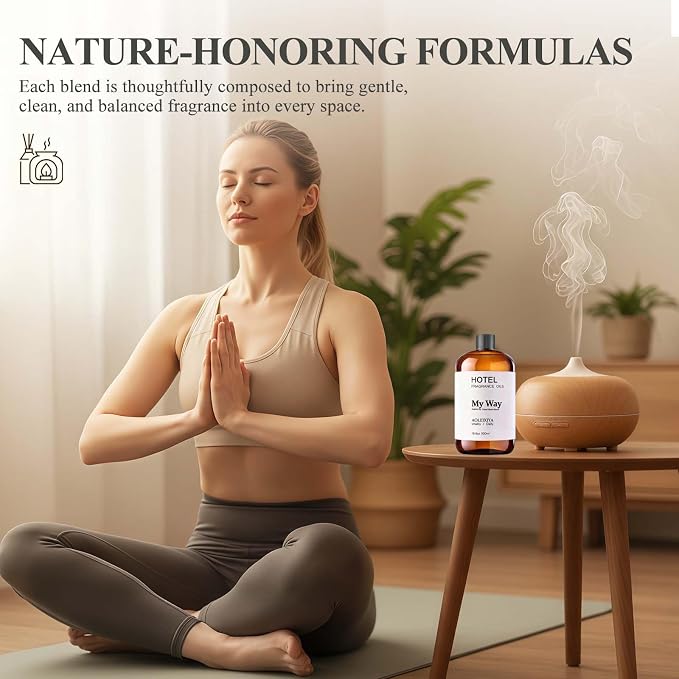 My Way Diffuser Oil Waterless Hotel Essential Oils for Diffusers for Home Inspired by The 1 Hotel Miami Scent - Premium Hotel Collection Diffuser Oil (16.9 Fl Oz (Pack of 1)