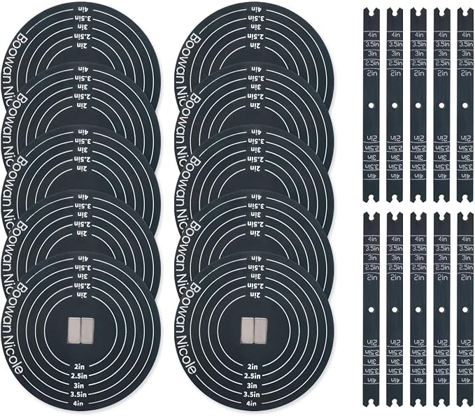 BOOWAN NICOLE Universal Wick Centering Setter Tool for Candle Making - Center & Set Wicks in 1 Second, Wick Holder for Most Candle Jar & Refill Sizes (A0356)