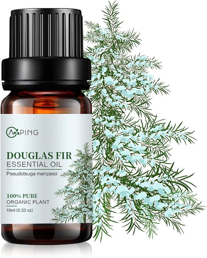 Douglas Fir Essential Oil - 100% Pure Organic Natural Plant (Pseudotsuga menziesii) Douglas Fir Oil for Diffuser, Aroma, Spa, Massage, Yoga, Perfume, 0.33oz