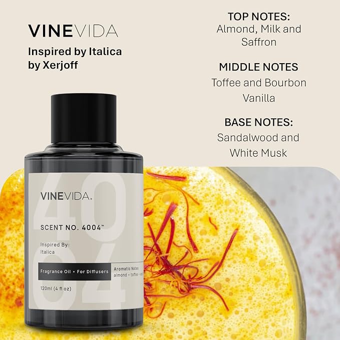 VINEVIDA [4 Oz] Inspired by: Italica; Diffuser Oil Refill | Premium Scent Diffuser Oil for Home | Non-Toxic Fragrance