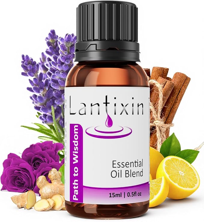 Lantixin Premium Essential Oil Blend 0.5 fl oz (15ml) Rose Magnolia Citrus Clove Luxury Premium Essential Oil Suitable for Aromatherapy diffusers Thieves Oil Essential Oil