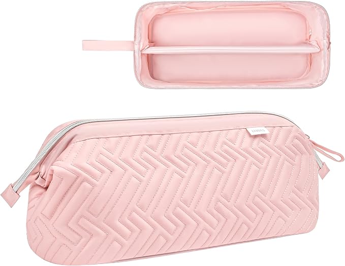 Leudes Hair Tools Travel Bag for Shark Flexstyle Carrying Case Portable Shark Hair Air Wrap Dryer Case Waterproof Dustproof Flat Curling Iron Travel Organizer (Pink)