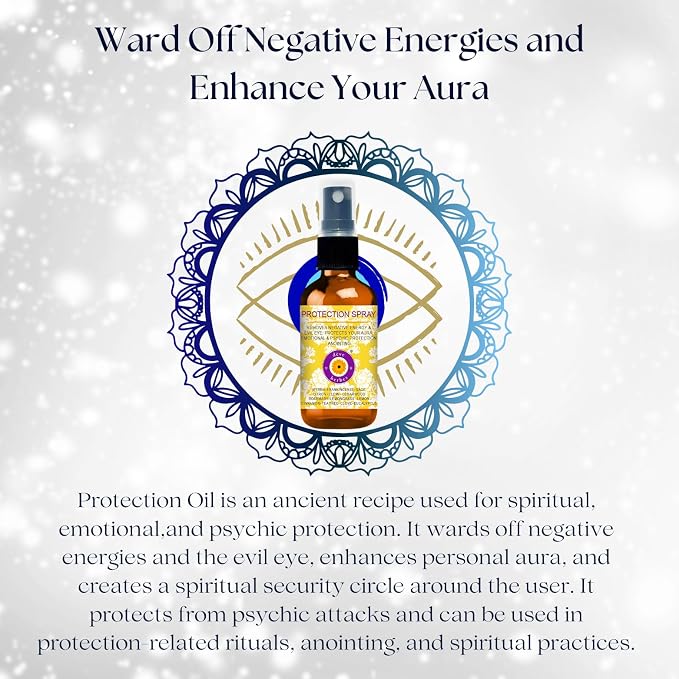 Deve Herbes Protection Spray - Essential Oil Blend to Ward Off Negative Energies & Meant for Anointing 50ml