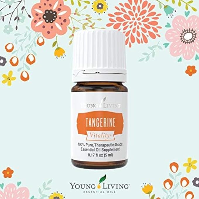 Young Living - Tangerine Vitality Essential Oil 5 ml | Contains Antioxidants | Immune Support & Dietary Supplement | Sweet Citrus Flavor Enhancer for Foods & Beverages