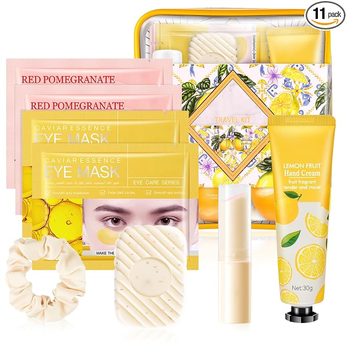 Gifts for Women Skin Care Set, 11 Pcs Skincare Kit For Women Gift Complete Travel -Size Spa Kit Skincare Gift Set Teens Birthday Galentines Day Party Favors Valentines Mothers Day Gift