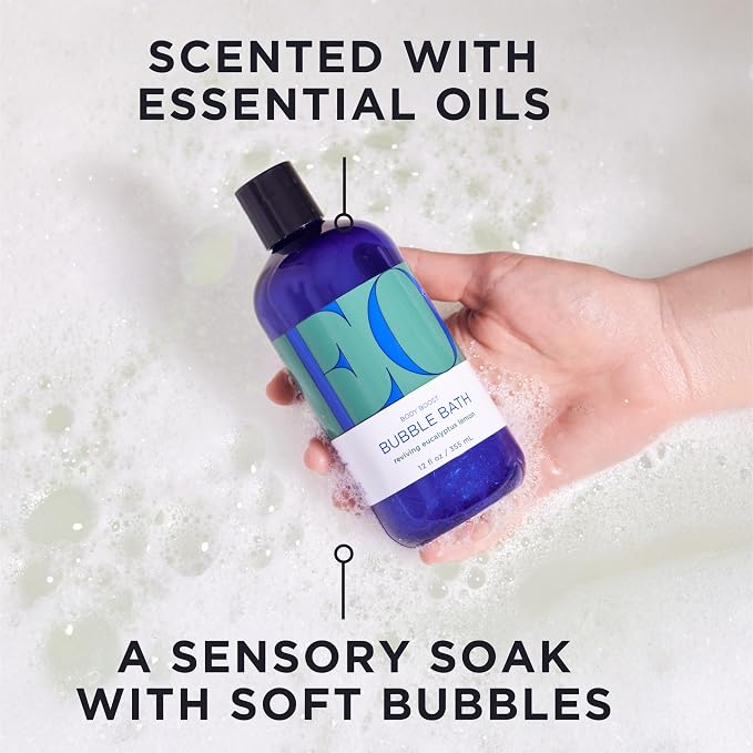 Eo, Bubble Bath Eucalyptus Lemon, 12 Fl Oz (Pack of 2)
