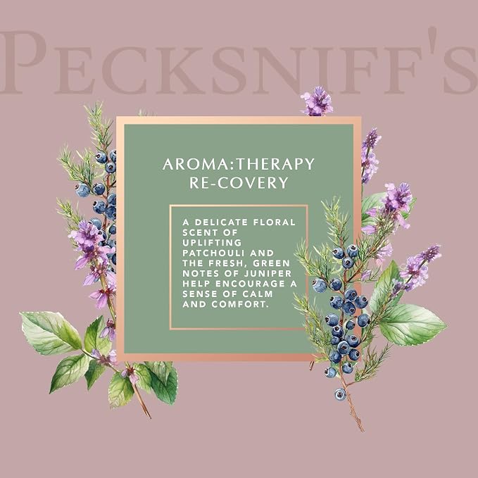 Pecksniff's Aromatherapy Re-Covery Candle - Uplifting Patchouli & Juniper Scent, 150g - Perfect for Relaxation & Well-Being