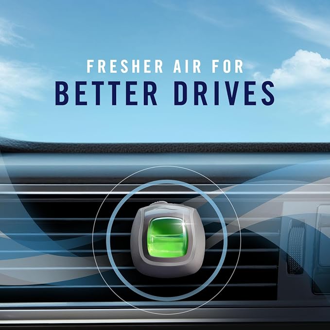 Febreze Car Vent Clip Air Freshener, Hawaiian Aloha, 0.037 Pound