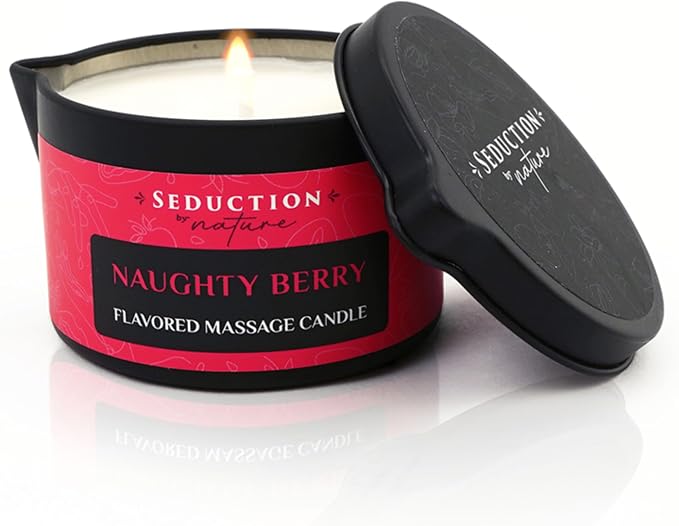 SbN Massage Oil Candle for Relaxation & Home SPA - Vegan Oils for Full Body Massage Therapy - Sustainable Formula