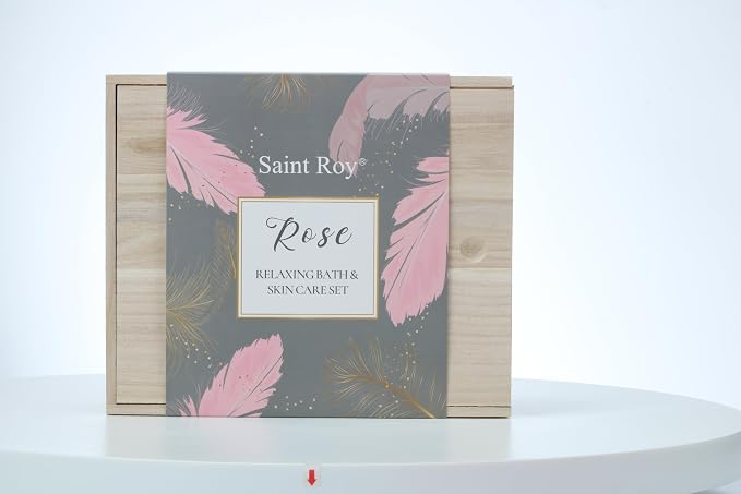 Skin Care Kit for Women, ROSE Spa Gifts for Women, Self Care Kit | Bath and Body Gifts Set for Woman, Body Wash,Birthday Gift Skin Care Set, Christmas Gift