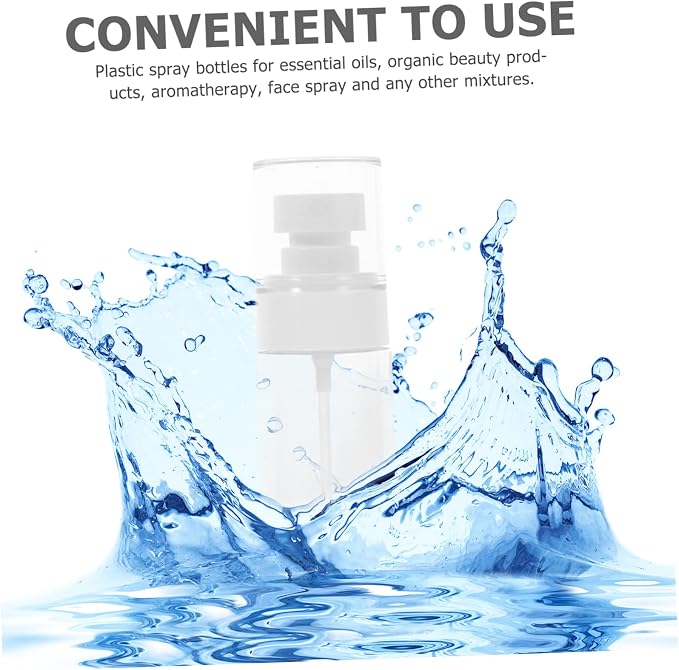 5pcs Travel Spray Bottle Set for Face and Hair Compact Mist Sprayers for Cosmetics Fragrance and Liquid Portable Nano Bottles for Daily Use and Travel