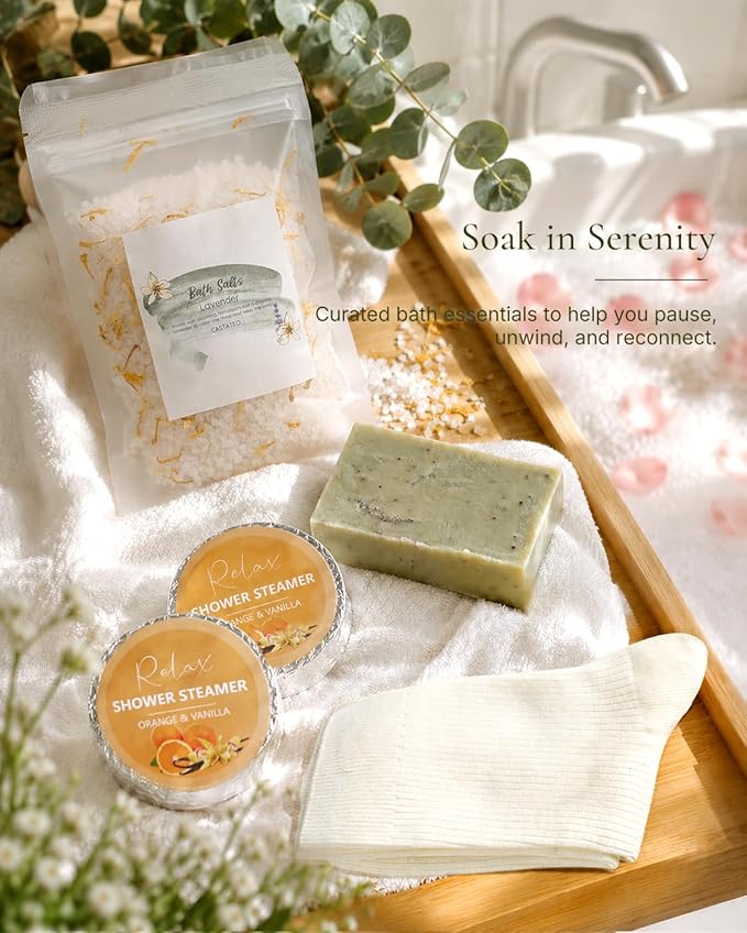 Get Well Soon Gift Basket- Relaxation, Birthday,Mothers gift/Self Care Package, After Surgery, Sympathy Gift for Loss of Loved One, Thinking of You Set, Grief/Comfort/Miscarriage for Women(Sage Green)