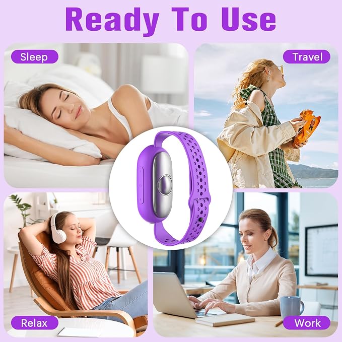 Gen2 Relaxation Device – Handheld Portable Sleep Device with Dual Mode Gentle Pulse, Wellness Tool for Calm, Focus & Better Rest, USB-C Rechargeable for Adults & Kids (Gen2 Purple)