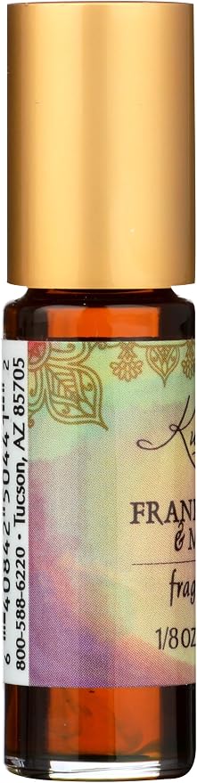 Kuumba Made Frankincense & Myrrh Fragrance Oil, Long-Lasting Small-Batch Perfume Roller, Vegan, Alcohol-Free, .125 Fl Oz