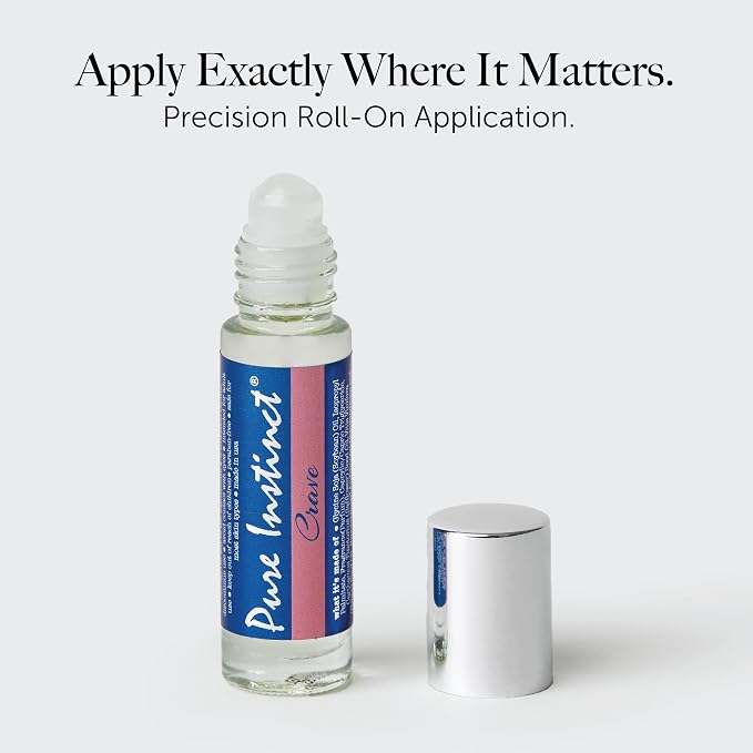 Pure Instinct Roll-On - The Original Pheromone Infused Essential Oil Perfume Cologne - TSA Ready (Crave - Women)
